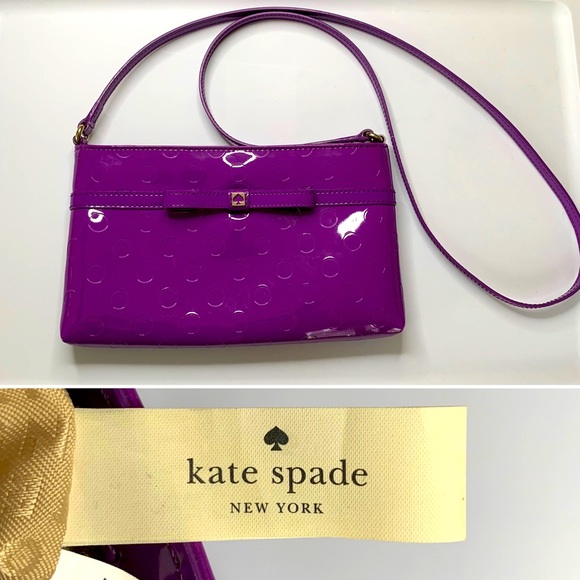 kate spade Handbags - Kate Spade purple patent Camillia Street Amy crossbody bag